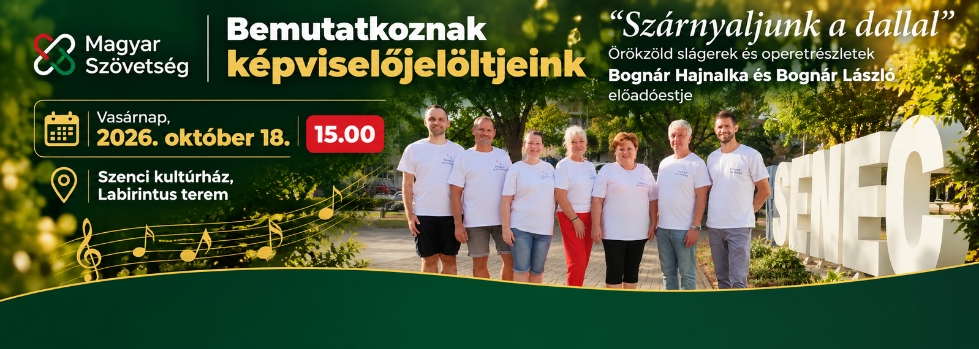 Bemutatkoznak a Magyar Szövetség képviselői - lakossági fórum