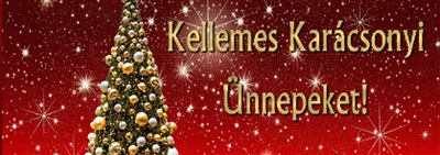 Kellemes és áldásos Karácsonyi Ünnepeket kíván olvasóinak