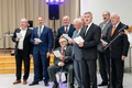 Az Egyházi Férfiénekkar a nyugdíjasklubnak énekelt
